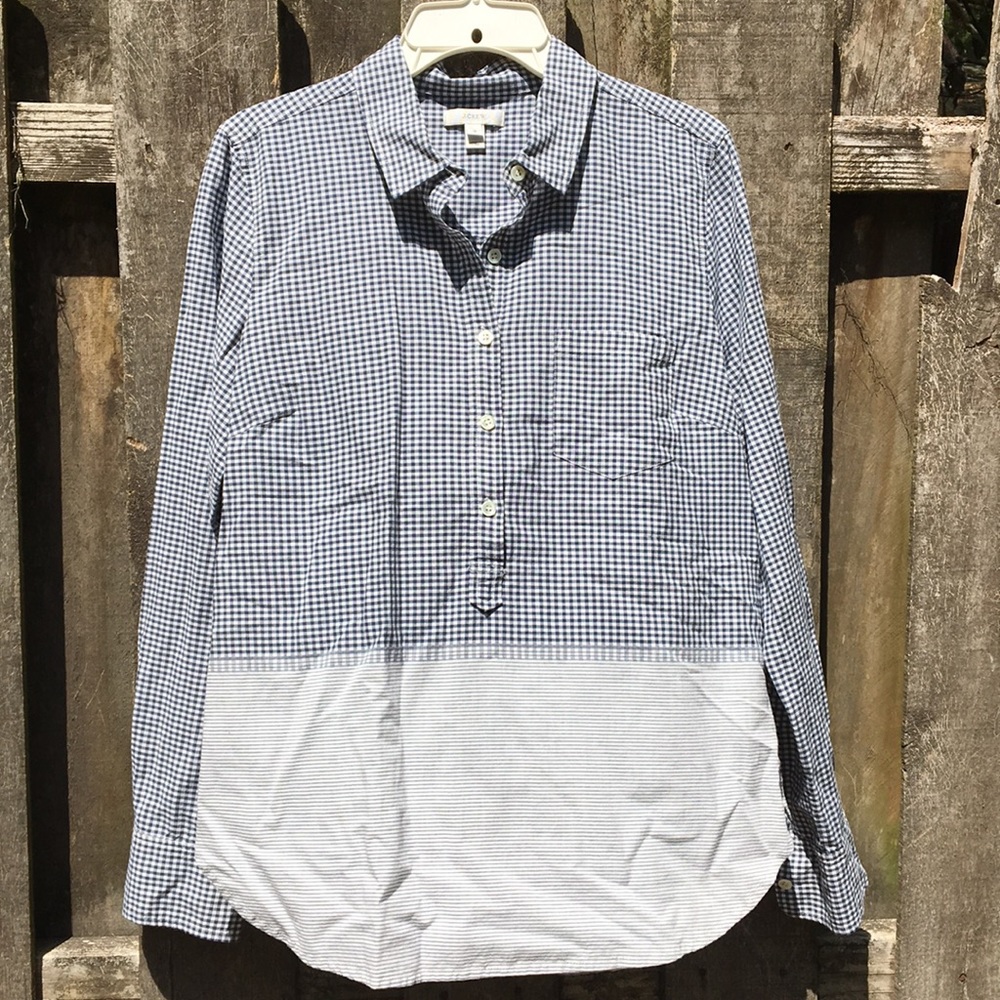 J. Crew 1/2 Button Down